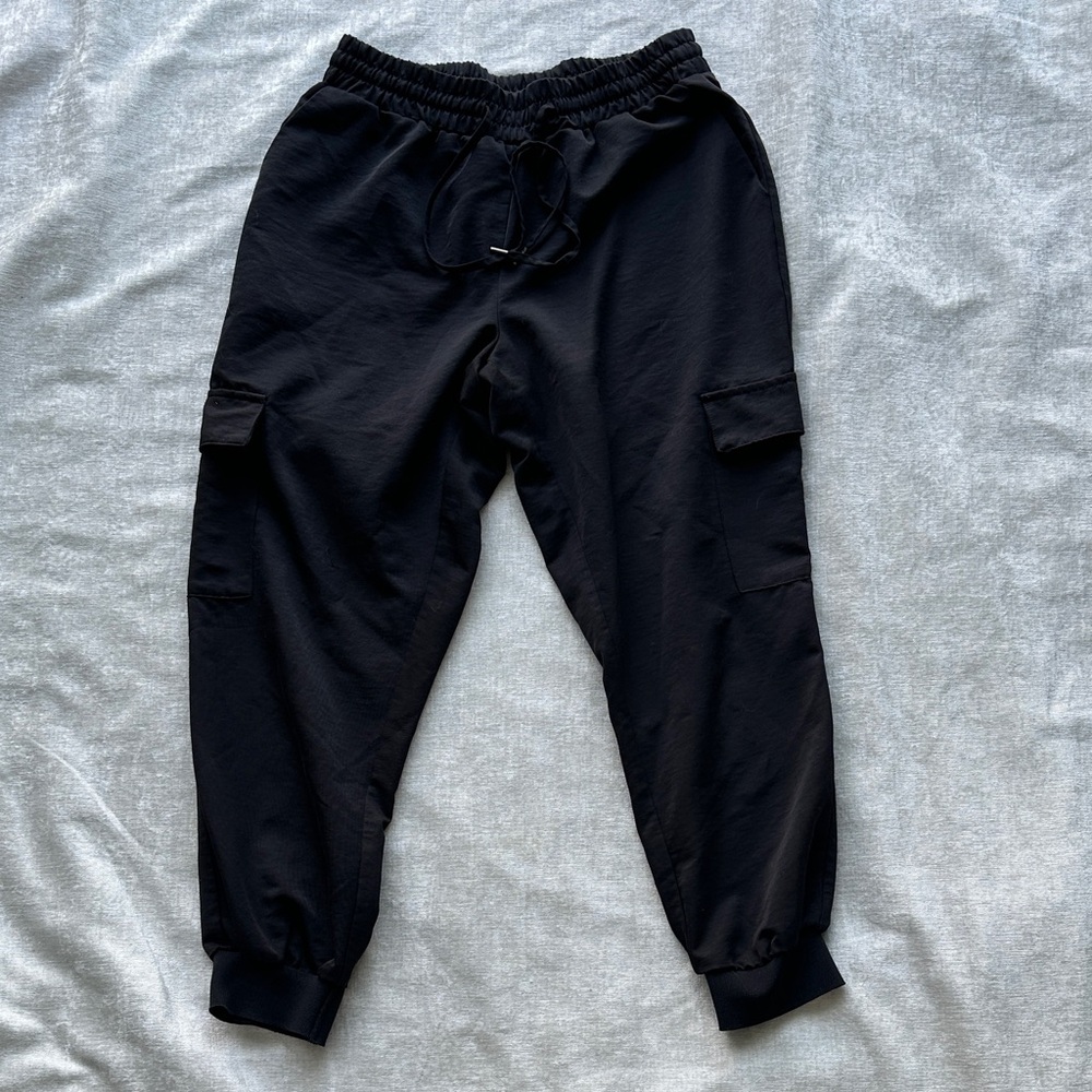 One by One Teaspoon Black Cargo Jogger Pants Women’s Size Small
